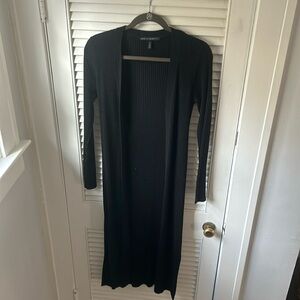 Women’s WHBM long black sweater med size. Medium weight.